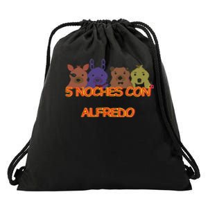 Five Nights At Freddy’S 5 Noches Con Alfredo Drawstring Bag