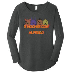 Five Nights At Freddy’S 5 Noches Con Alfredo Women's Perfect Tri Tunic Long Sleeve Shirt