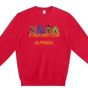 Five Nights At Freddy’S 5 Noches Con Alfredo Premium Crewneck Sweatshirt