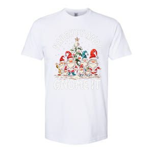 Funny Naughty And I Gnome Christmas Holiday Xmas Pun Softstyle CVC T-Shirt