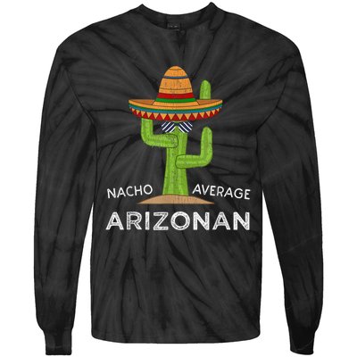 Fun Native Arizona Humor Gifts Funny Home Arizona Meme Tie-Dye Long Sleeve Shirt