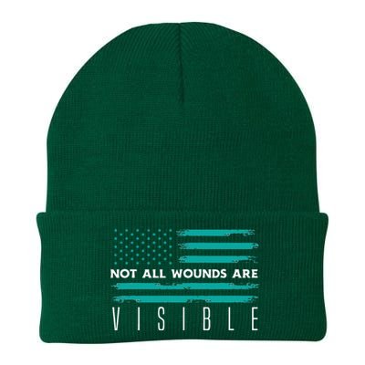 Flag Not All Wounds Trigeminal Neuralgia Awareness Knit Cap Winter Beanie