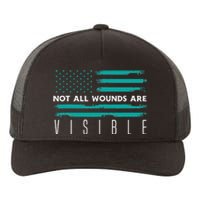 Flag Not All Wounds Trigeminal Neuralgia Awareness Yupoong Adult 5-Panel Trucker Hat