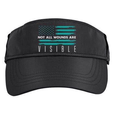 Flag Not All Wounds Trigeminal Neuralgia Awareness Adult Drive Performance Visor