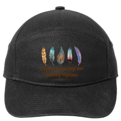Feathers Native American Unity Day Orange Indigenous 7-Panel Snapback Hat
