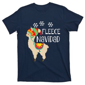 Fleece Navidad Alpaca Cute Christmas Alpacas T-Shirt