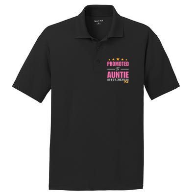 Funny New Aunt 2025 Cute Promoted To Auntie Est 2025 PosiCharge RacerMesh Polo