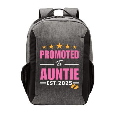 Funny New Aunt 2025 Cute Promoted To Auntie Est 2025 Vector Backpack