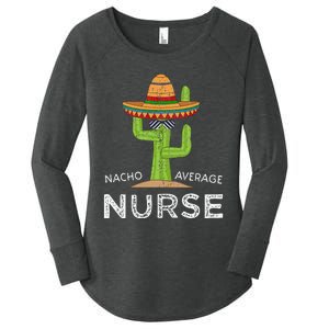 Fun Nursing Appreciation Humor Funny Female & Male Nurse Women's Perfect Tri Tunic Long Sleeve Shirt