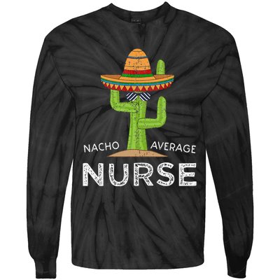 Fun Nursing Appreciation Humor Funny Female & Male Nurse Tie-Dye Long Sleeve Shirt