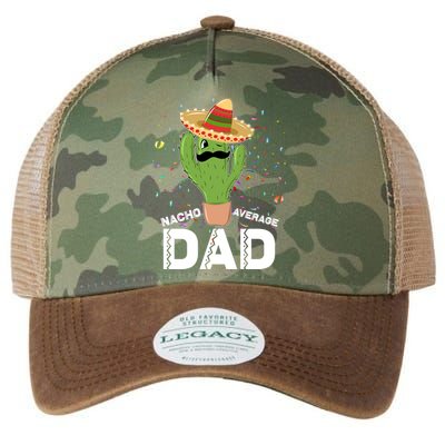Funny Nacho Average Dad Legacy Tie Dye Trucker Hat