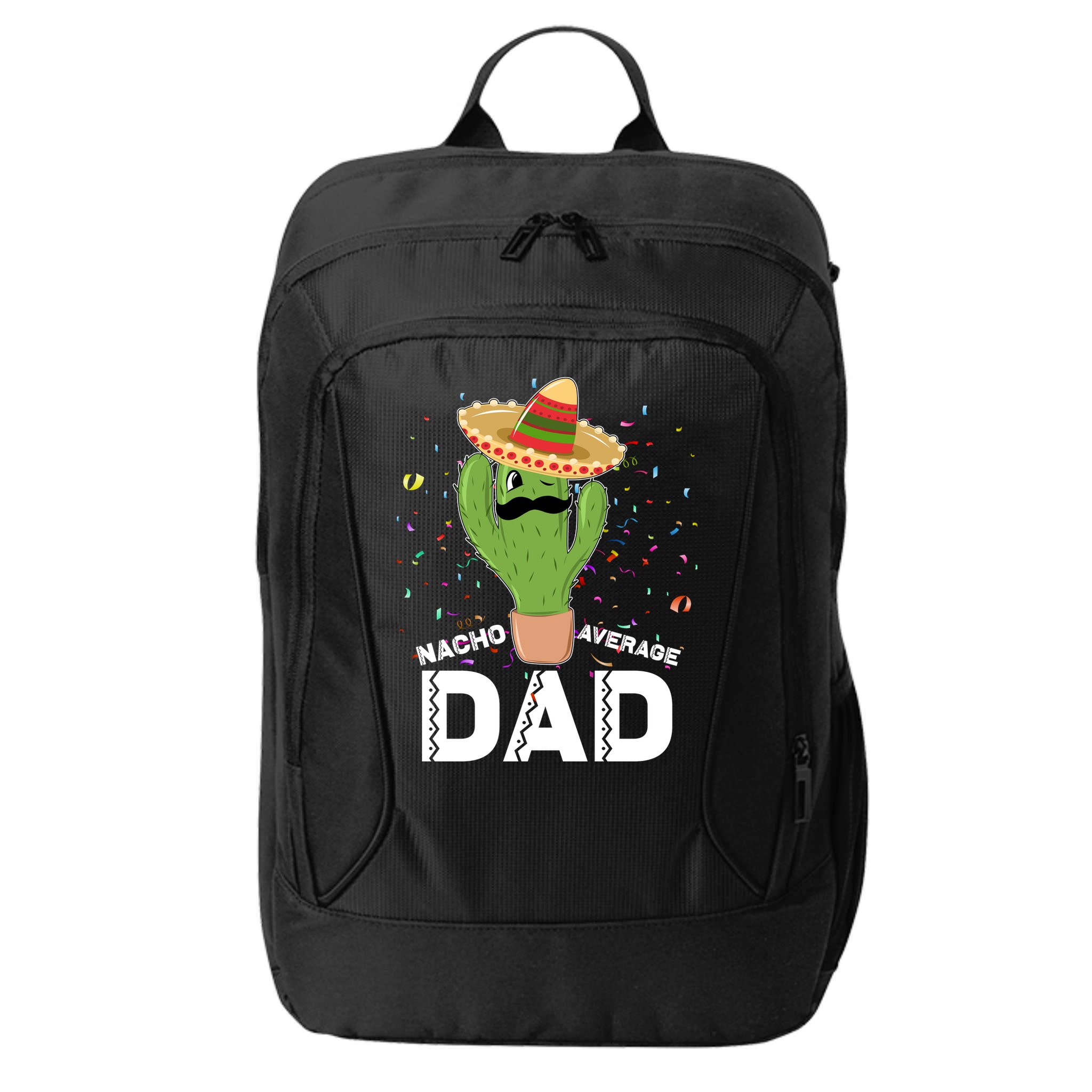 Funny Nacho Average Dad City Backpack