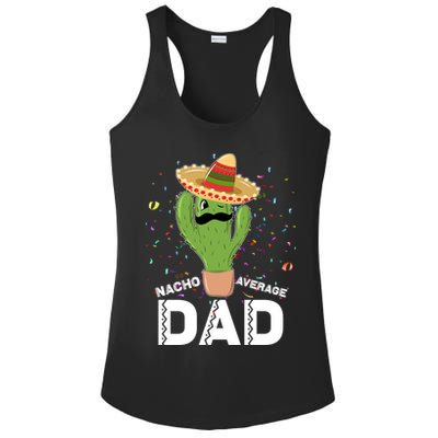 Funny Nacho Average Dad Ladies PosiCharge Competitor Racerback Tank