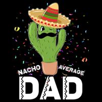 Funny Nacho Average Dad Women's Crop Top Tee