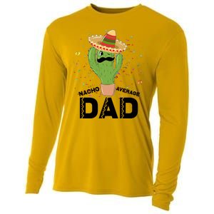 Funny Nacho Average Dad Cooling Performance Long Sleeve Crew