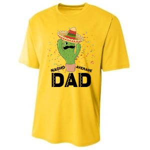 Funny Nacho Average Dad Performance Sprint T-Shirt