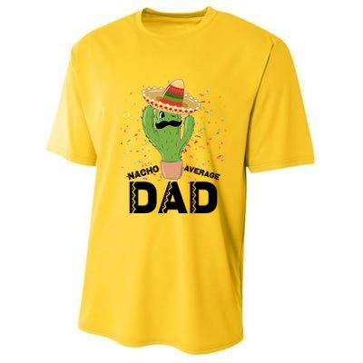 Funny Nacho Average Dad Youth Performance Sprint T-Shirt