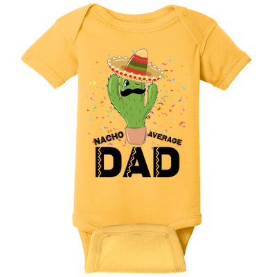 Funny Nacho Average Dad Baby Bodysuit