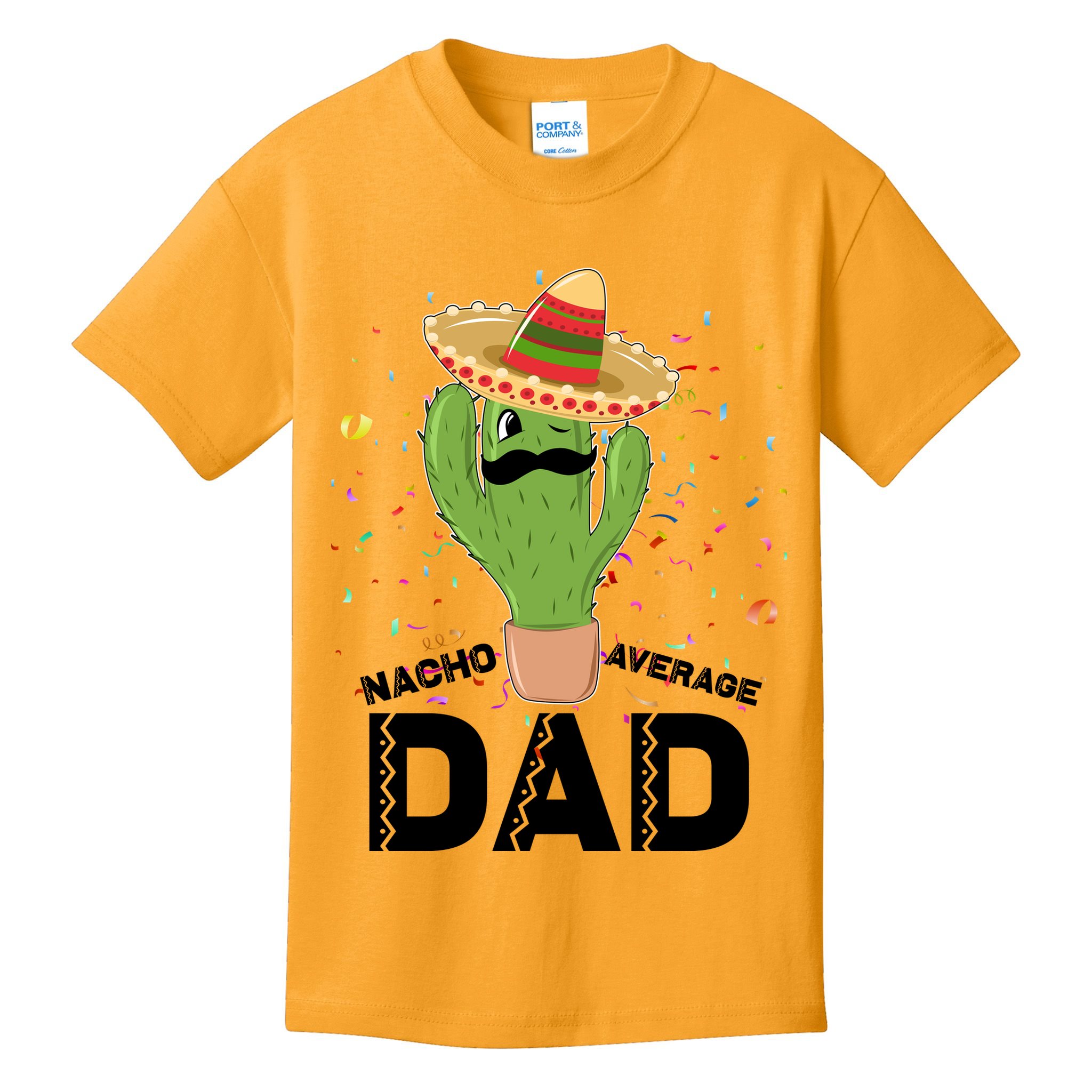 Funny Nacho Average Dad Kids T-Shirt