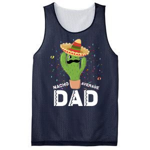 Funny Nacho Average Dad Mesh Reversible Basketball Jersey Tank