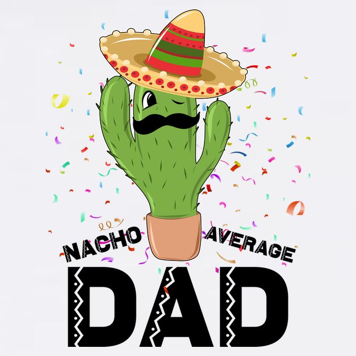 Funny Nacho Average Dad Garment-Dyed Sweatshirt