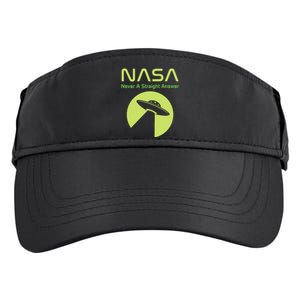 Funny NASA Alien UFO Conspiracy Never A Straight Answer Adult Drive Performance Visor