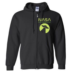 Funny NASA Alien UFO Conspiracy Never A Straight Answer Full Zip Hoodie