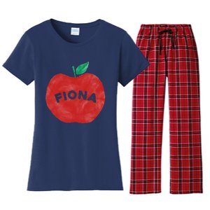 Fiona Name Apple Fan Music Lover Women's Flannel Pajama Set