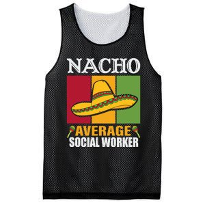 Funny Nacho Average Social Worker Gifts Mesh Reversible Basketball Jersey Tank