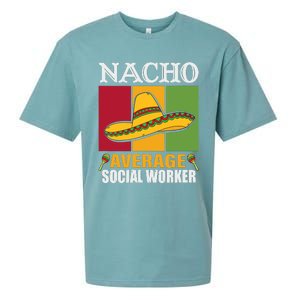 Funny Nacho Average Social Worker Gifts Sueded Cloud Jersey T-Shirt