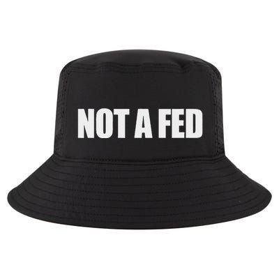 Funny Not A Fed Black Small Cool Comfort Performance Bucket Hat