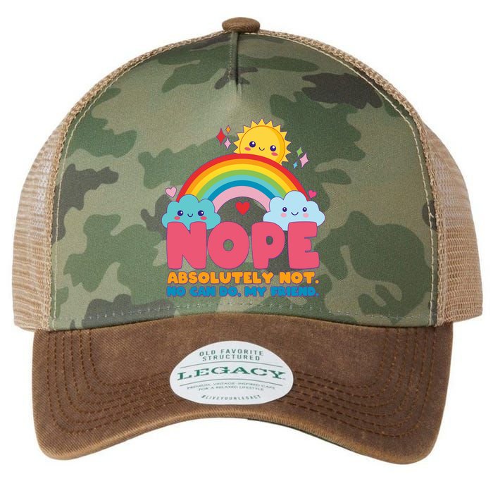 Funny Nope Absolutely Not No Can Do My Friend Legacy Tie Dye Trucker Hat