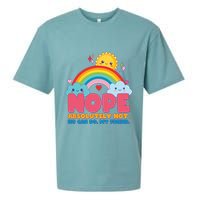 Funny Nope Absolutely Not No Can Do My Friend Sueded Cloud Jersey T-Shirt