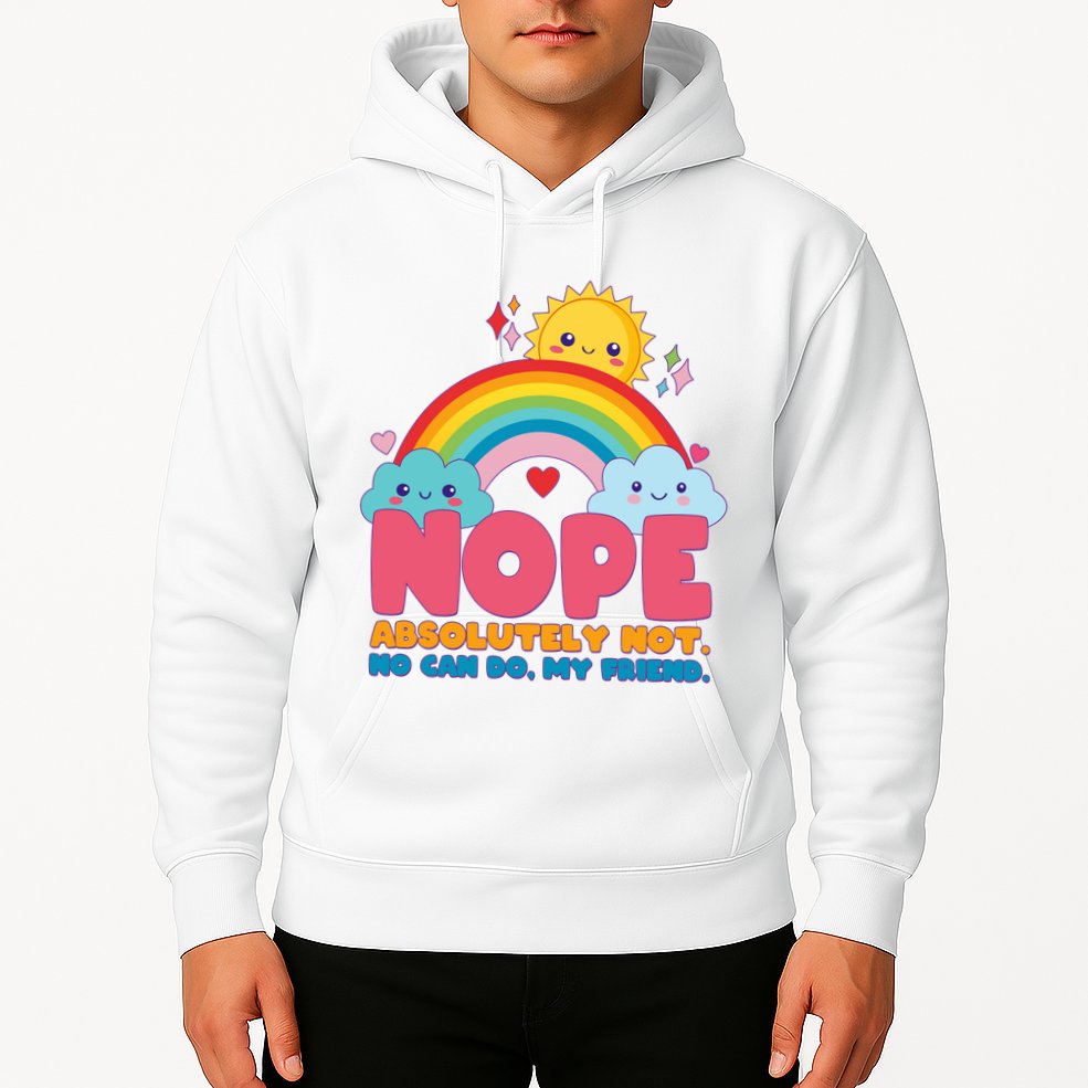 Funny Nope Absolutely Not No Can Do My Friend Hoodie