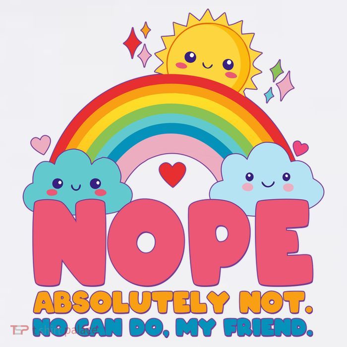 Funny Nope Absolutely Not No Can Do My Friend Hoodie