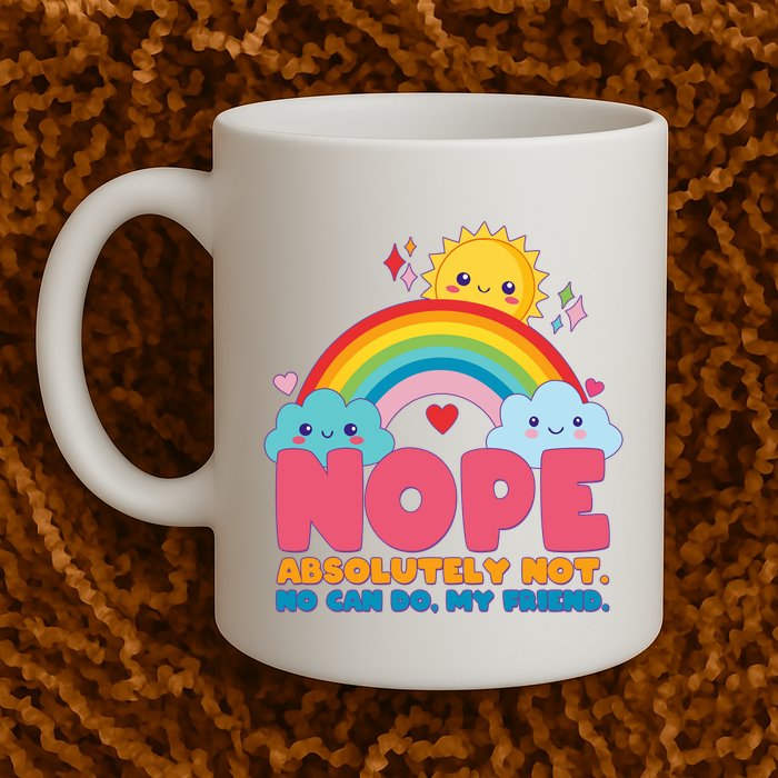 Funny Nope Absolutely Not No Can Do My Friend Mug