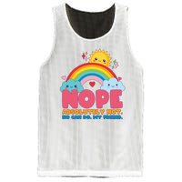 Funny Nope Absolutely Not No Can Do My Friend Mesh Reversible Basketball Jersey Tank