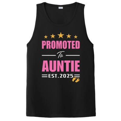 Funny New Aunt 2025 Cute Promoted To Auntie Est. 2025 PosiCharge Competitor Tank