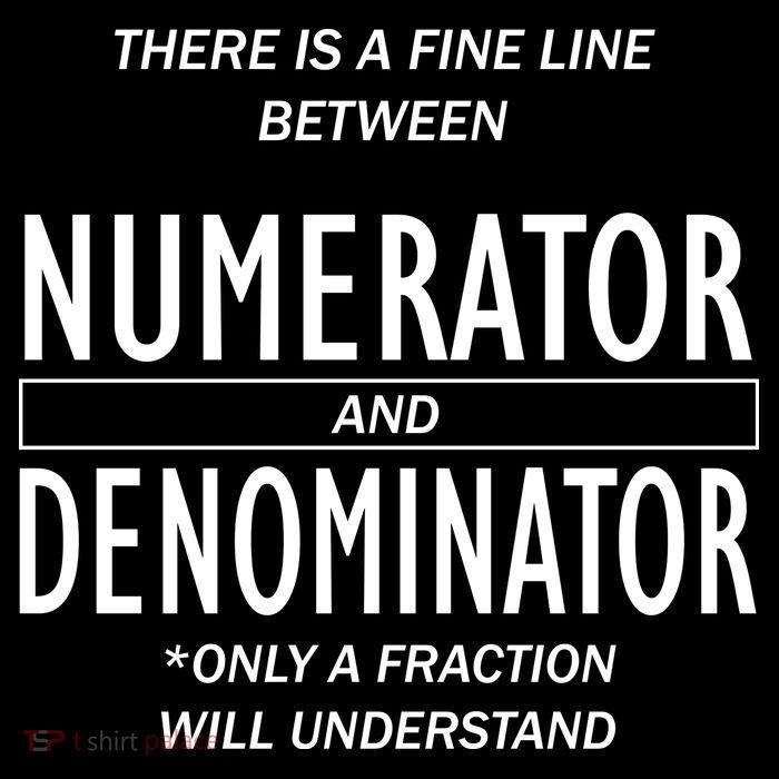 Funny Numerator And Denominator Math Fraction Drawstring Bag
