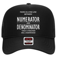 Funny Numerator And Denominator Math Fraction Trucker Hat