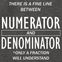 Funny Numerator And Denominator Math Fraction Vector Backpack