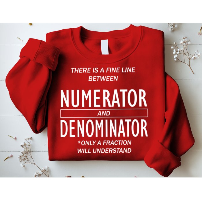 Funny Numerator And Denominator Math Fraction Sweatshirt