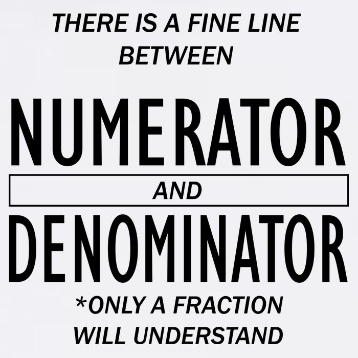 Funny Numerator And Denominator Math Fraction Garment-Dyed Sweatshirt