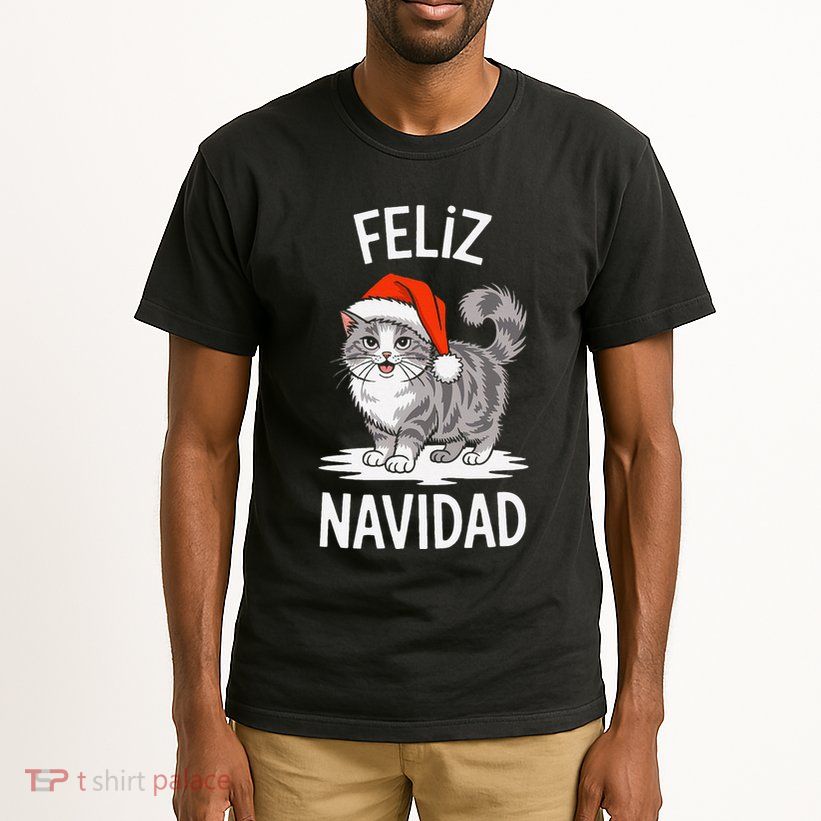 Feliz Navidad Australian Mist Cat Christmas Spanish Tall T-Shirt