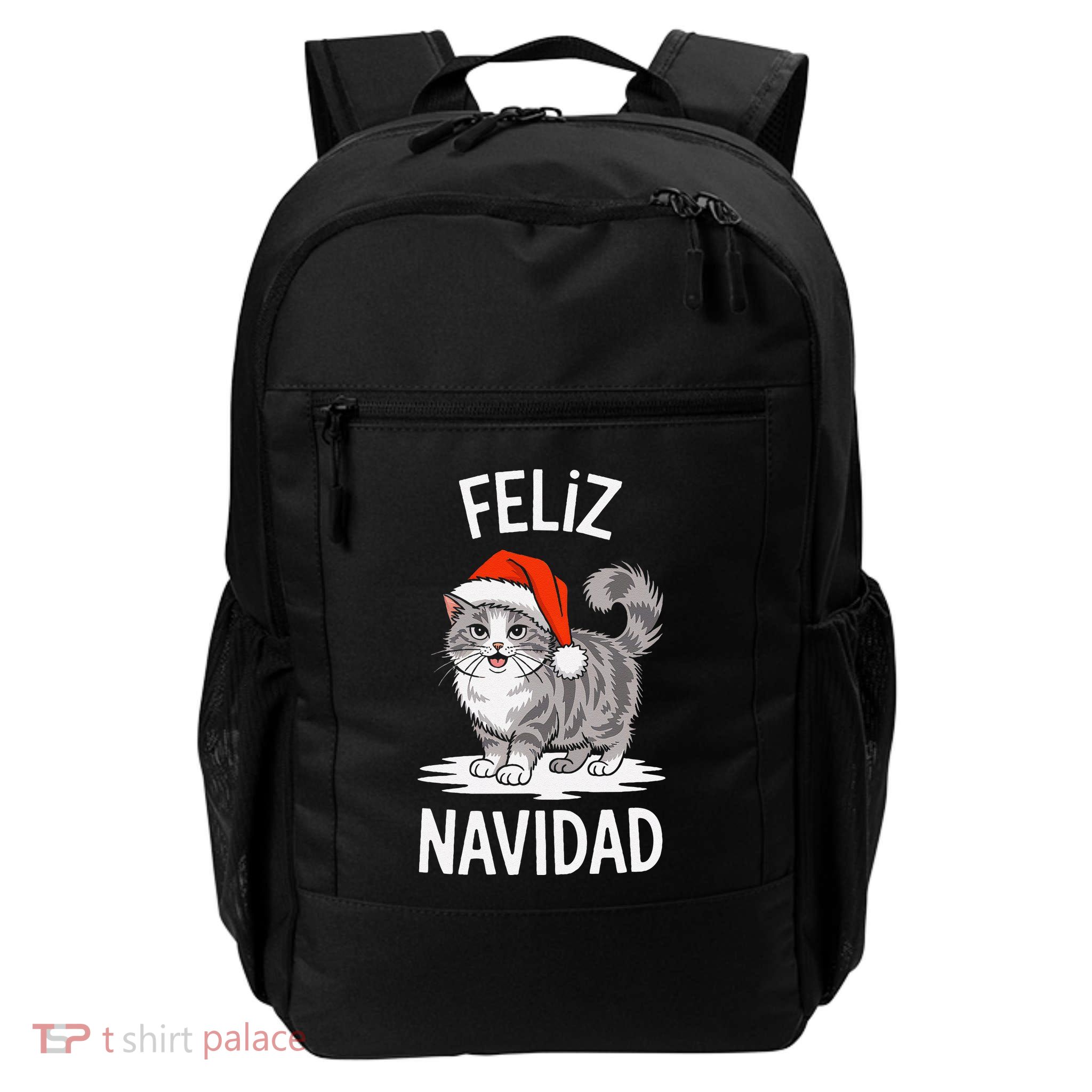 Feliz Navidad Australian Mist Cat Christmas Spanish Backpack