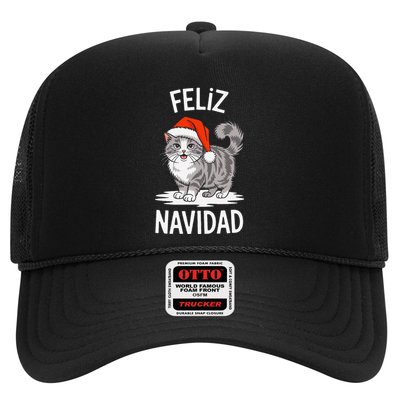 Feliz Navidad Australian Mist Cat Christmas Spanish Trucker Hat