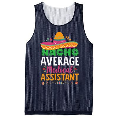 Funny Nacho Average Medical Assistant Mexican Hat Fiesta Mesh Reversible Basketball Jersey Tank