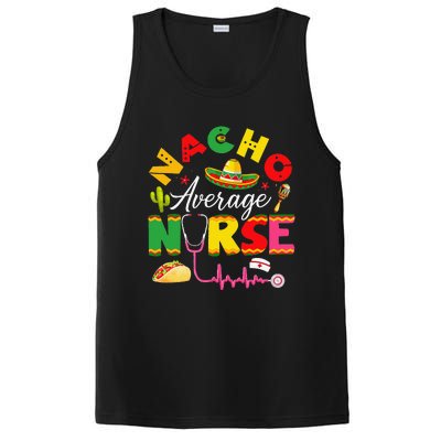 Funny Nacho Average Nurse Mexican Fiesta Cinco De Mayo PosiCharge Competitor Tank