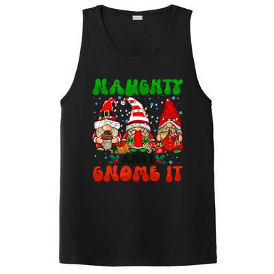 Funny Naughty And I Gnome It Christmas Gnomies Family Xmas Gift PosiCharge Competitor Tank