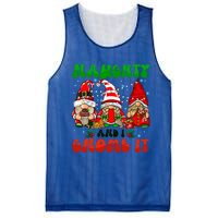 Funny Naughty And I Gnome It Christmas Gnomies Family Xmas Gift Mesh Reversible Basketball Jersey Tank